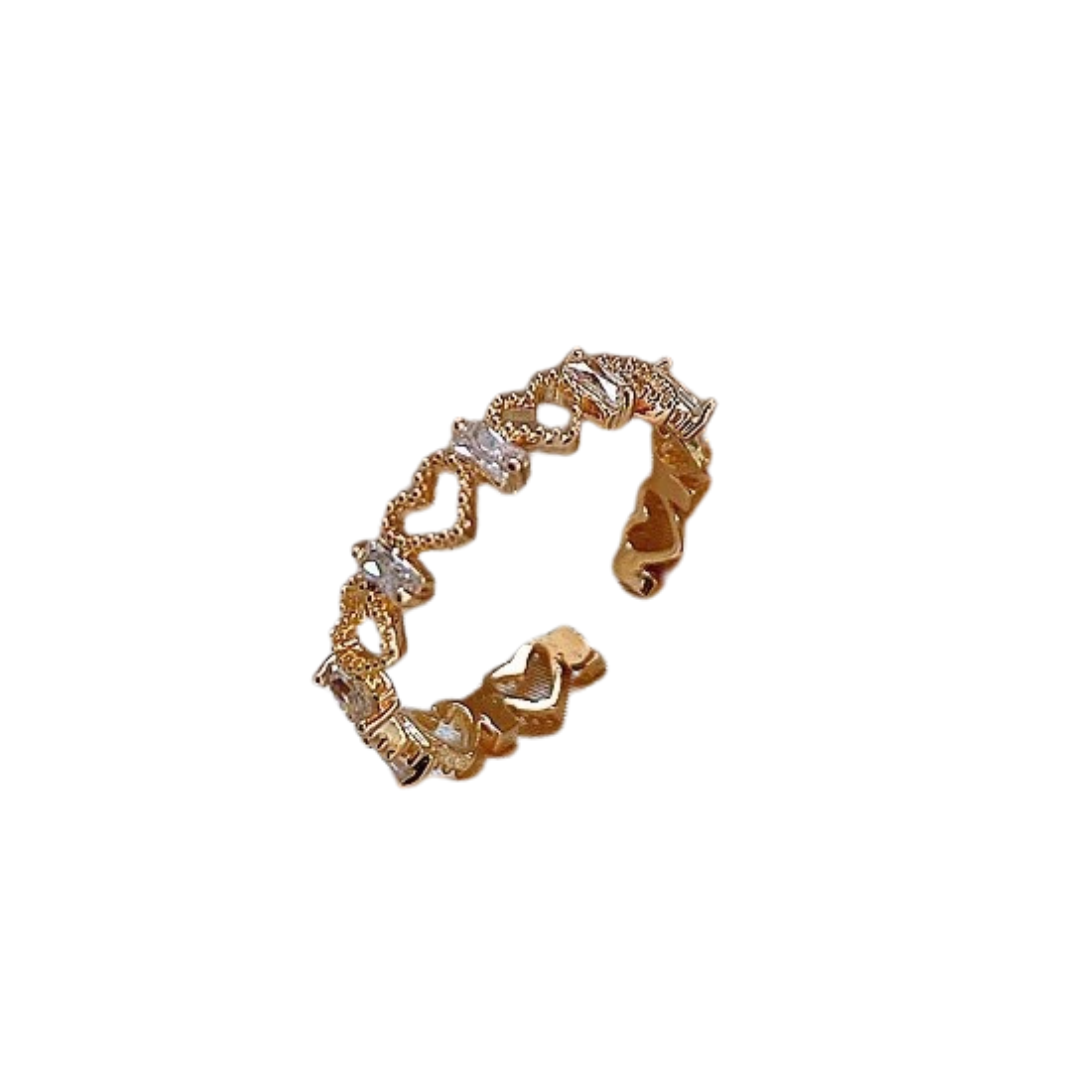 CŒURS DÉSIR plaqué or 14 carats