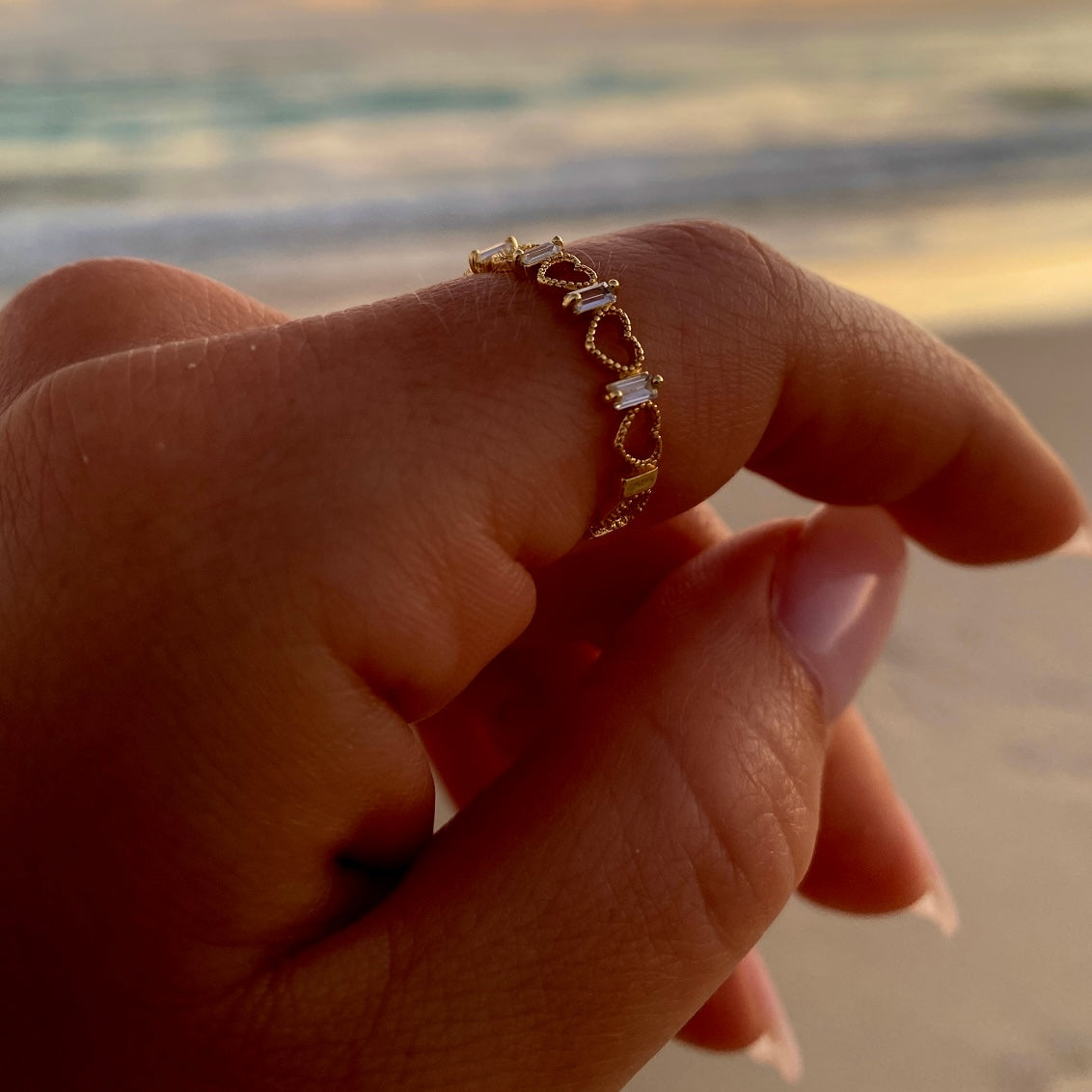 CŒURS DÉSIR plaqué or 14 carats