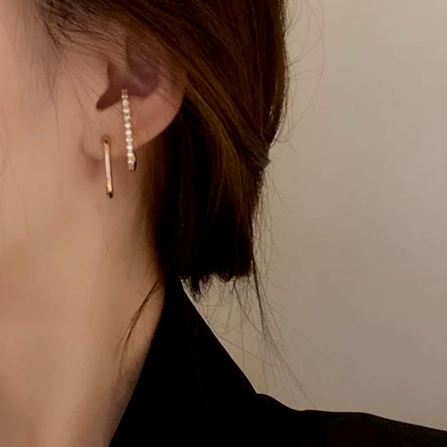 Boucle d'oreille SELFLESS plaquée or 18 carats