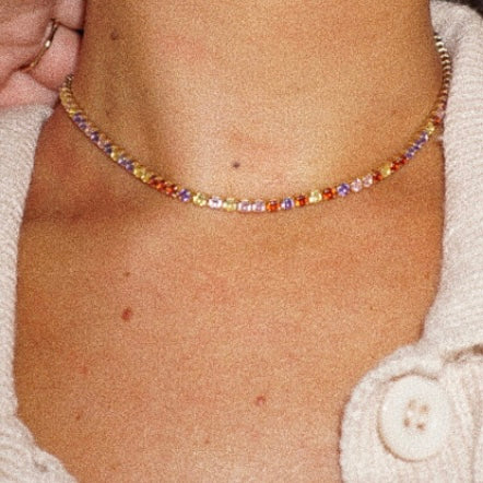 Rainbow choker