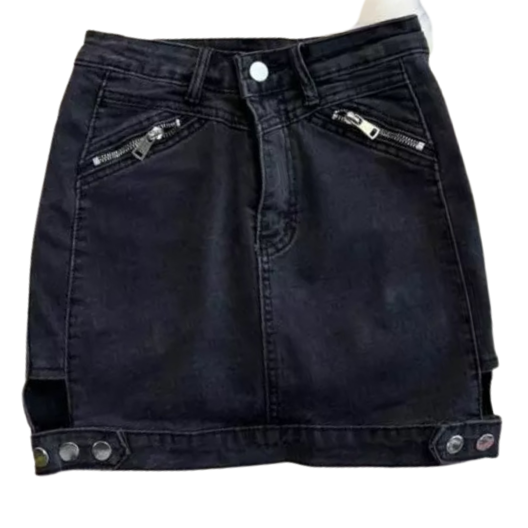 Jean Skirt (Black)