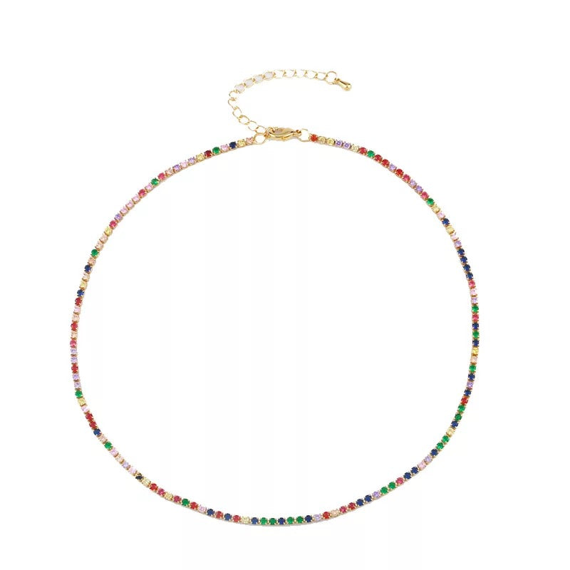 Rainbow choker
