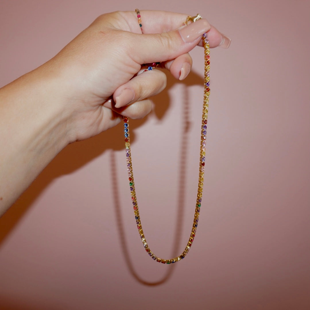 Rainbow choker