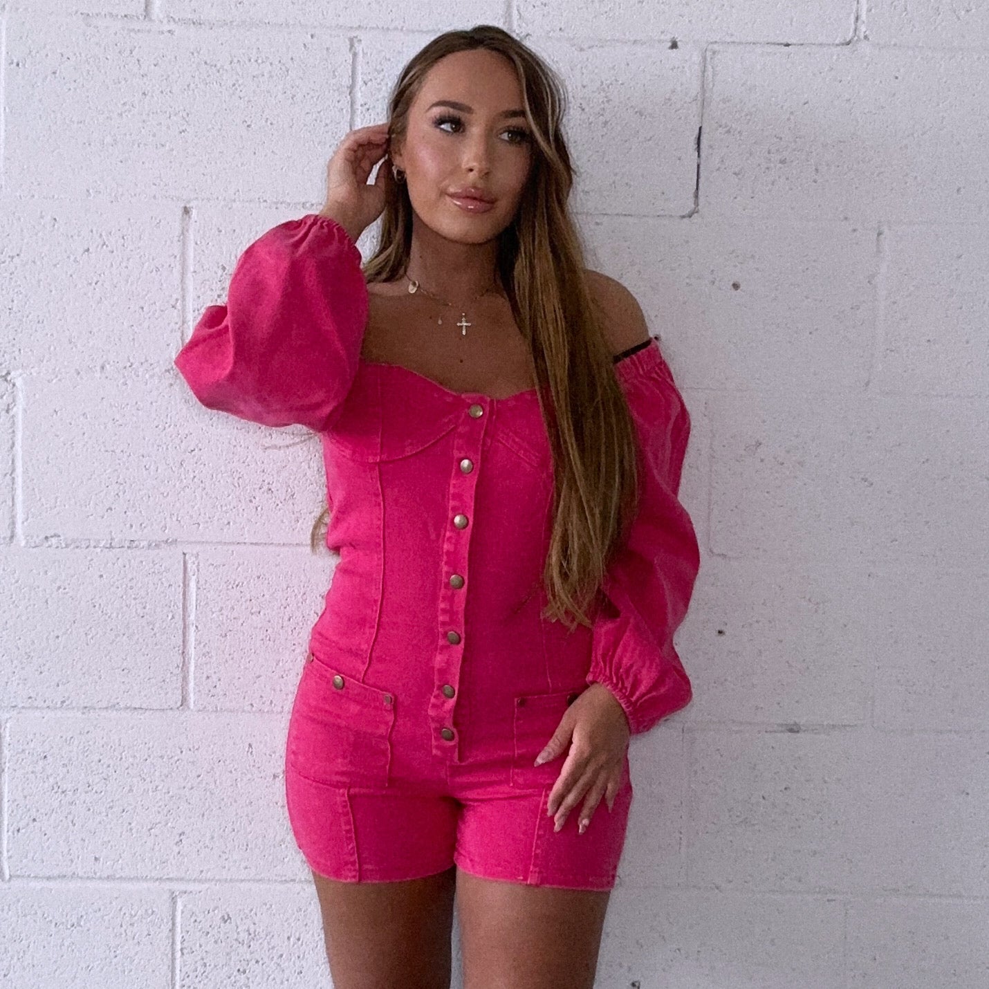 Chic Denim Romper