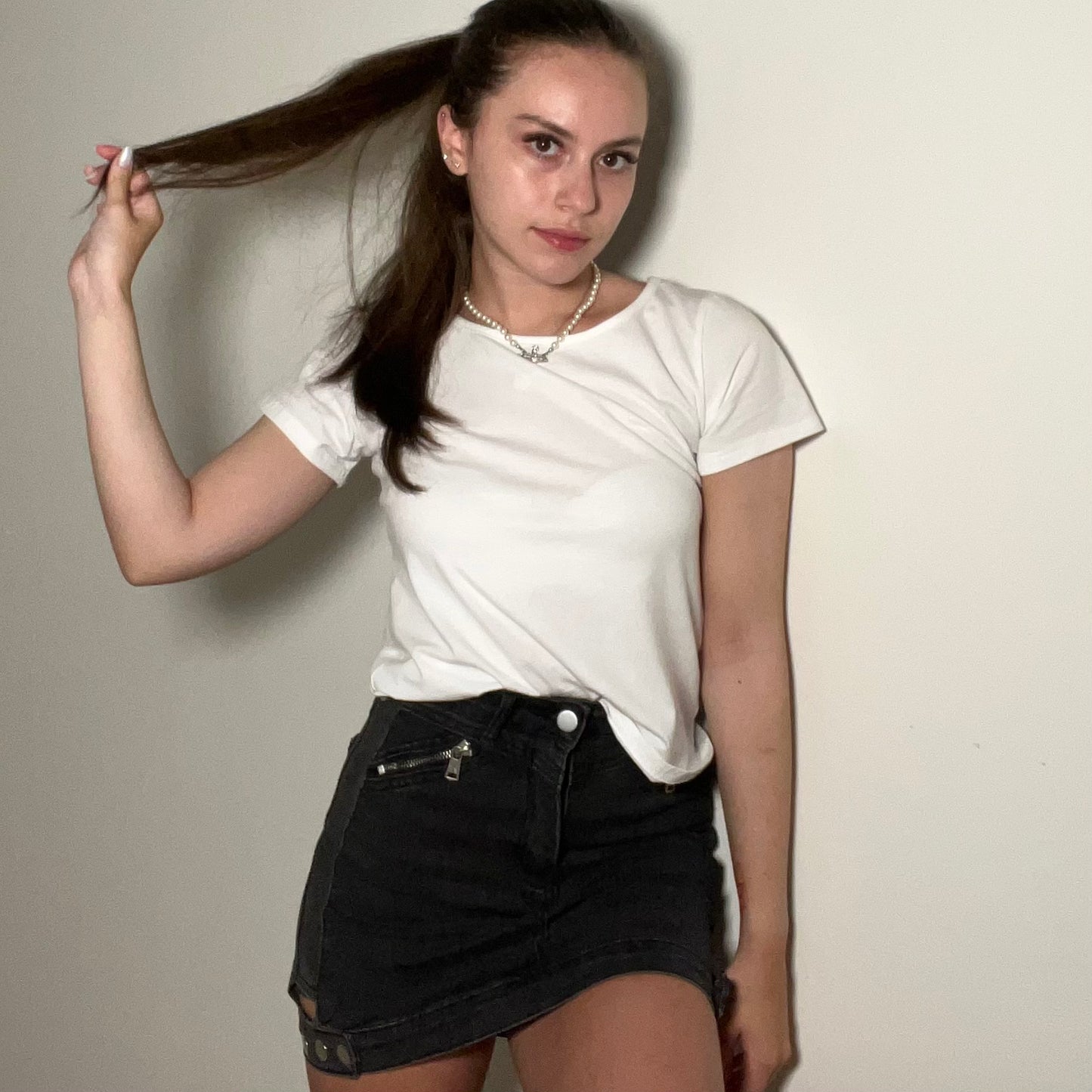Jean Skirt (Black)