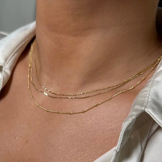 Amaya necklace- 10k SOLID GOLD