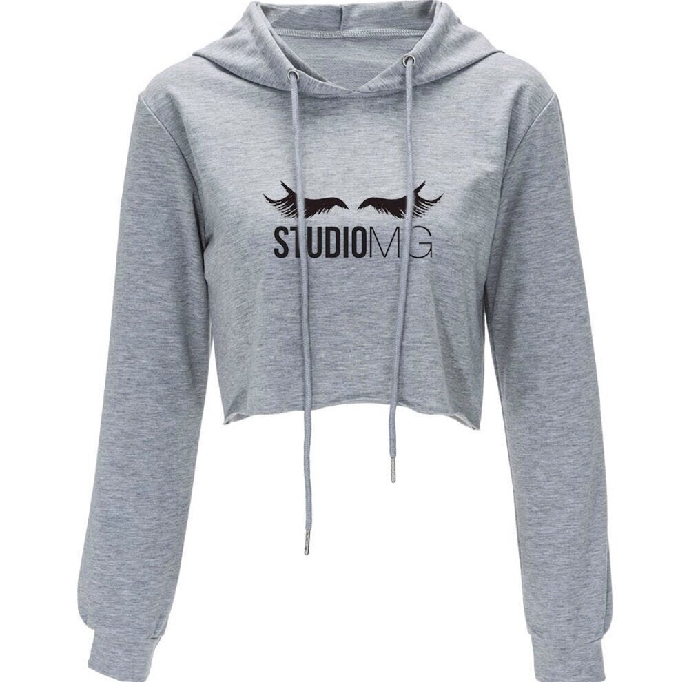 StudioMG Grey Hoodie Cropped