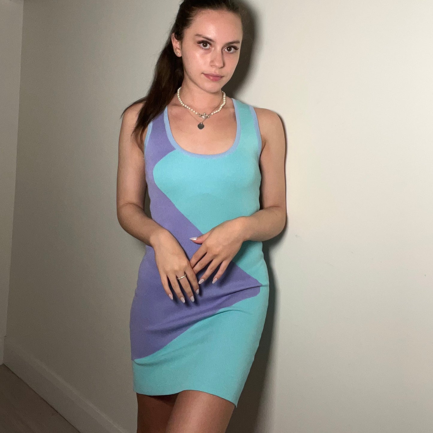 Zoey Dress (Purple/Blue)